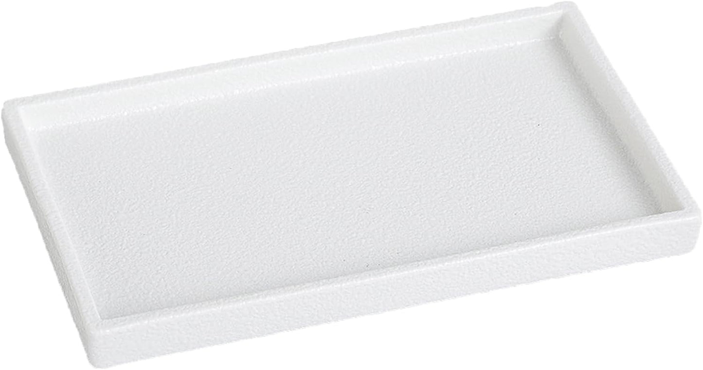 Bandeja baño cerámica textura áspera 11"