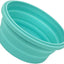 Cuenco silicona plegable para camping con tapa y esponjas