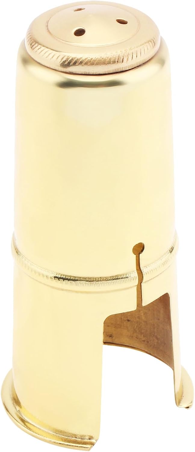 Tapa protectora boquilla saxofón alto de madera color dorado