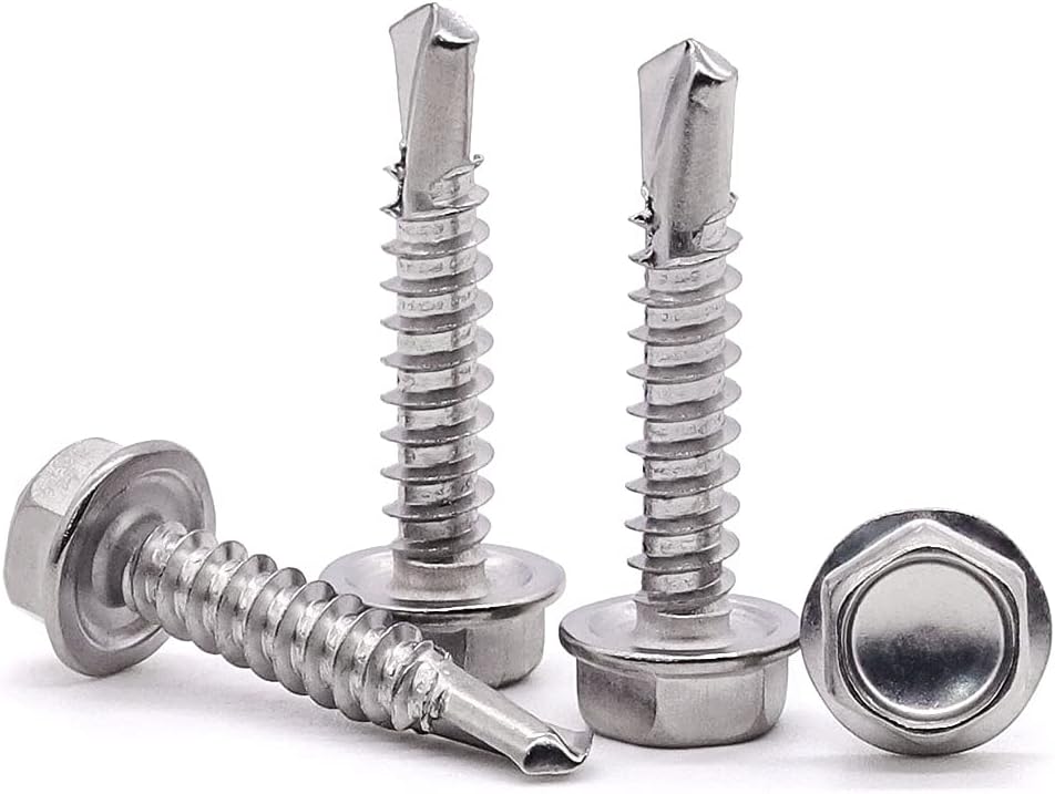 Tornillos acero inox 410 autoperforantes 50 pzas