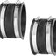 Manguito flexible 4" con abrazaderas acero accesorio Y