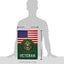 Bandera jardín veteranos ejército EE.UU. oficial