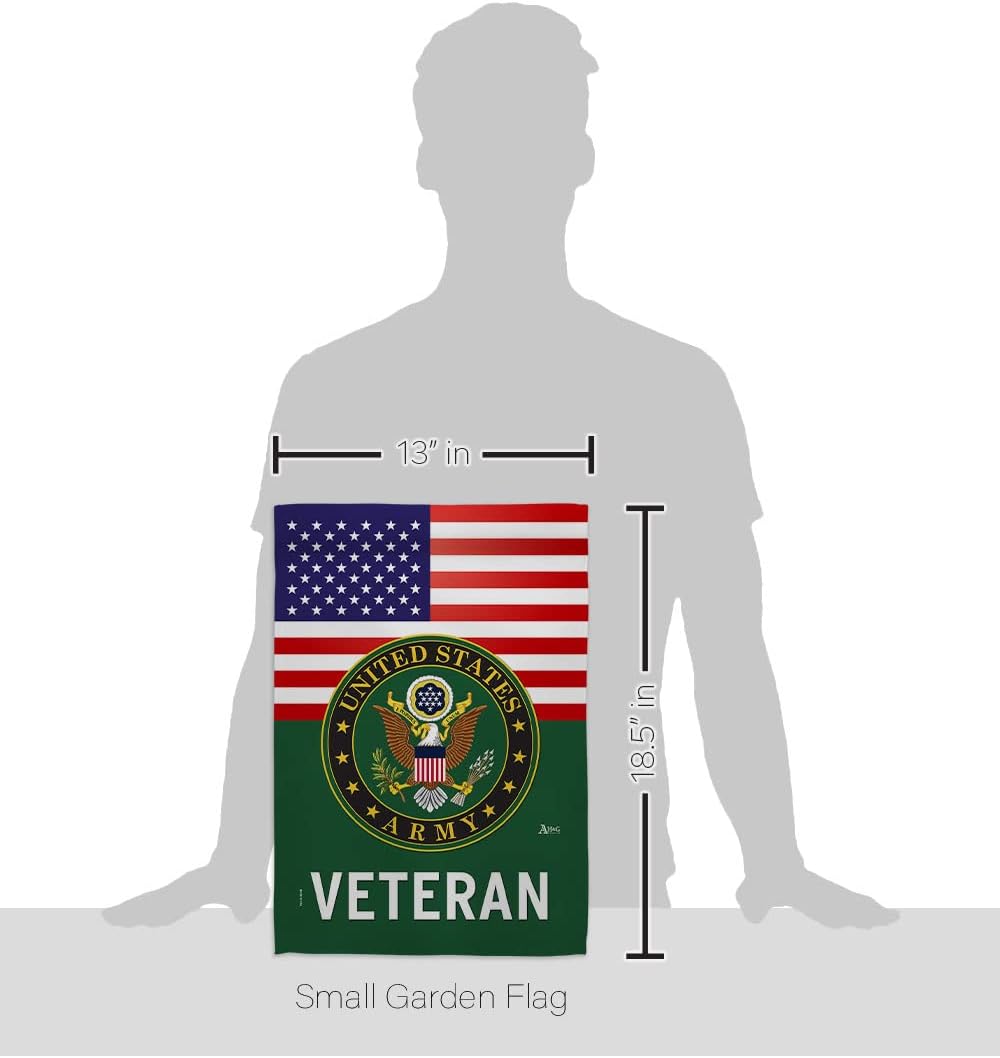 Bandera jardín veteranos ejército EE.UU. oficial