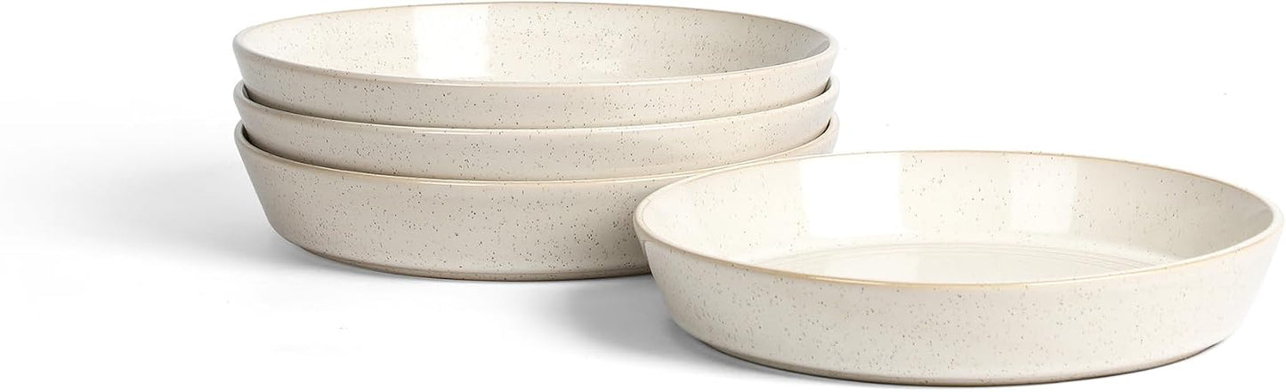 Set 4 Cuencos Pasta Apto Lavavajillas Microondas Blanco