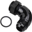Adaptador 10AN macho a ORB negro aluminio