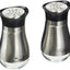 Dispensador sal y pimentero cristal 4.4oz plateado