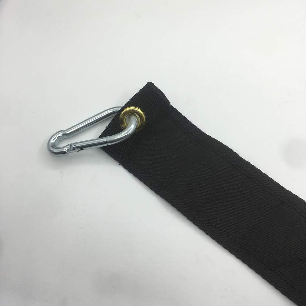 Cinta luto negra 5ft con gancho resorte para bandera