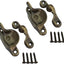 Cerradura latón forjado CTC 2" antiguo cepillado set 2