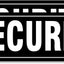 2 Letreros Magnéticos Seguridad Negro 14.2x4.3pulg