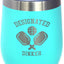 Vaso tumbler vino acero inox con tapa deslizante verde