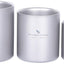 Taza titanio doble pared 6.1-15.2oz ultraligera camping