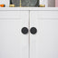 Set 10 Tiradores Gabinete Negro Mate para Cajones y Cocina