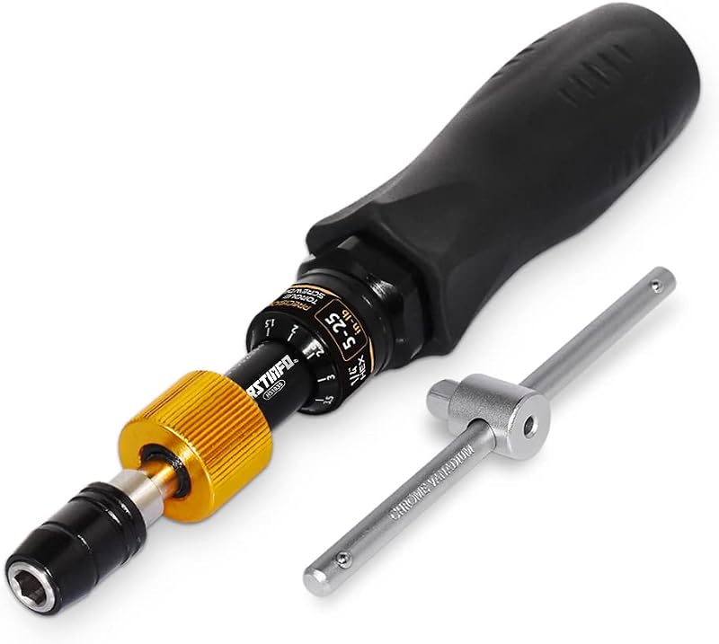 Destornillador torque limitado 5-25"-lbs portapuntas 1/4"