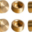 Enchufe hexagonal latón 1/2pulg paquete 6