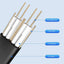 Cable SATA III 6 Gbps 7 pines 90 grados con pestillo SSD