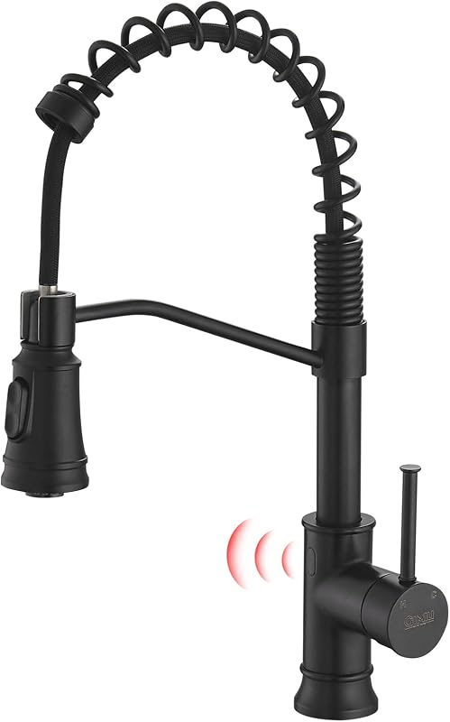Grifo cocina níquel cepillado negro mate rociador