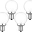 4 Bombillas LED BA15S 12V para RV cámper 2W blanco frío
