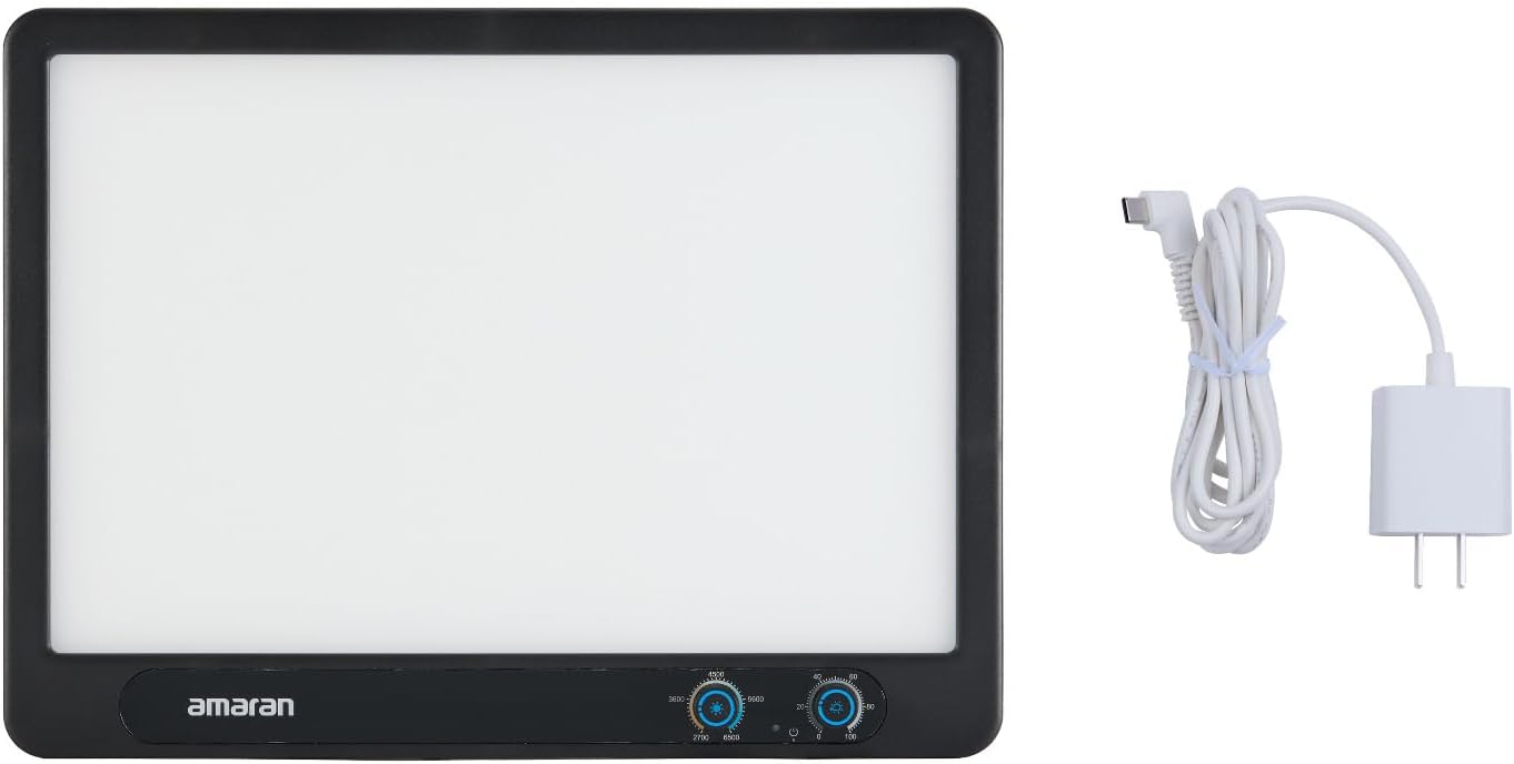 Panel LED borde sin parpadeo color carbón