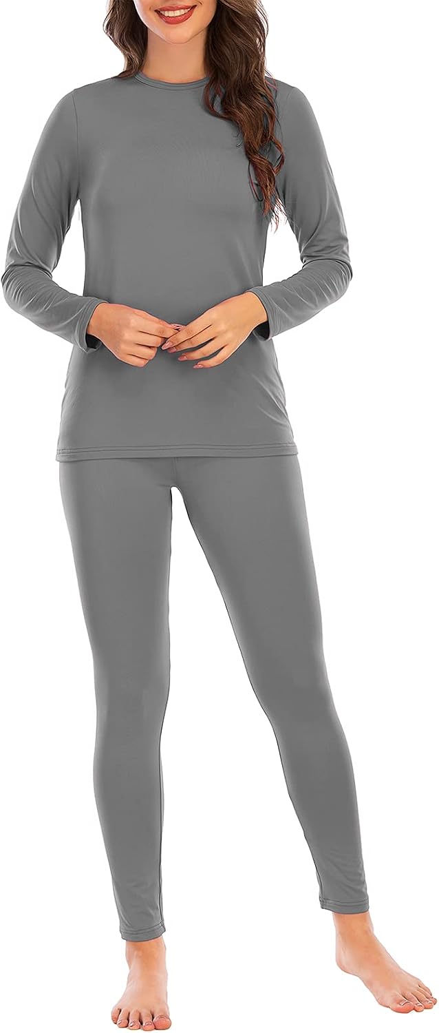 Ropa interior térmica mujer forro vellón invierno