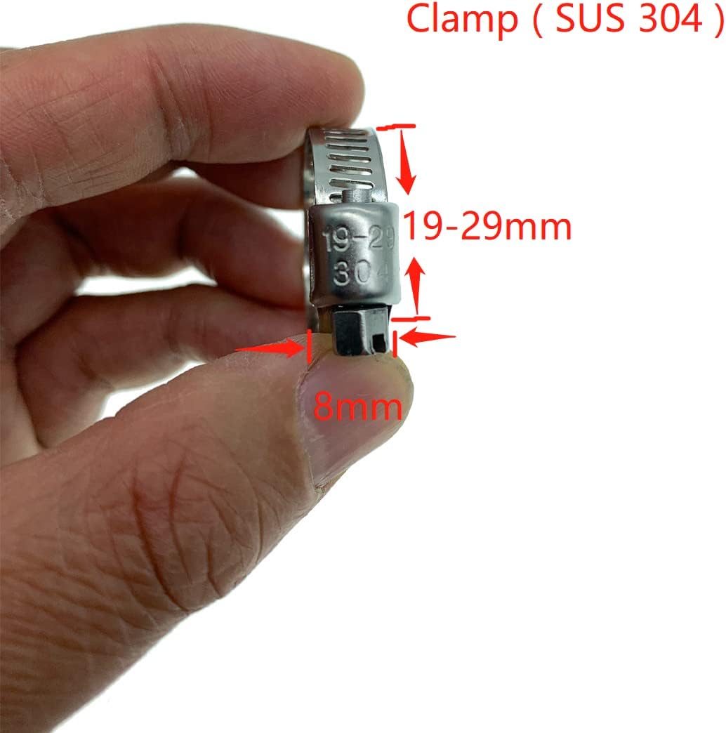 Tapa refrigerante silicona reforzada 3/4 con abrazadera
