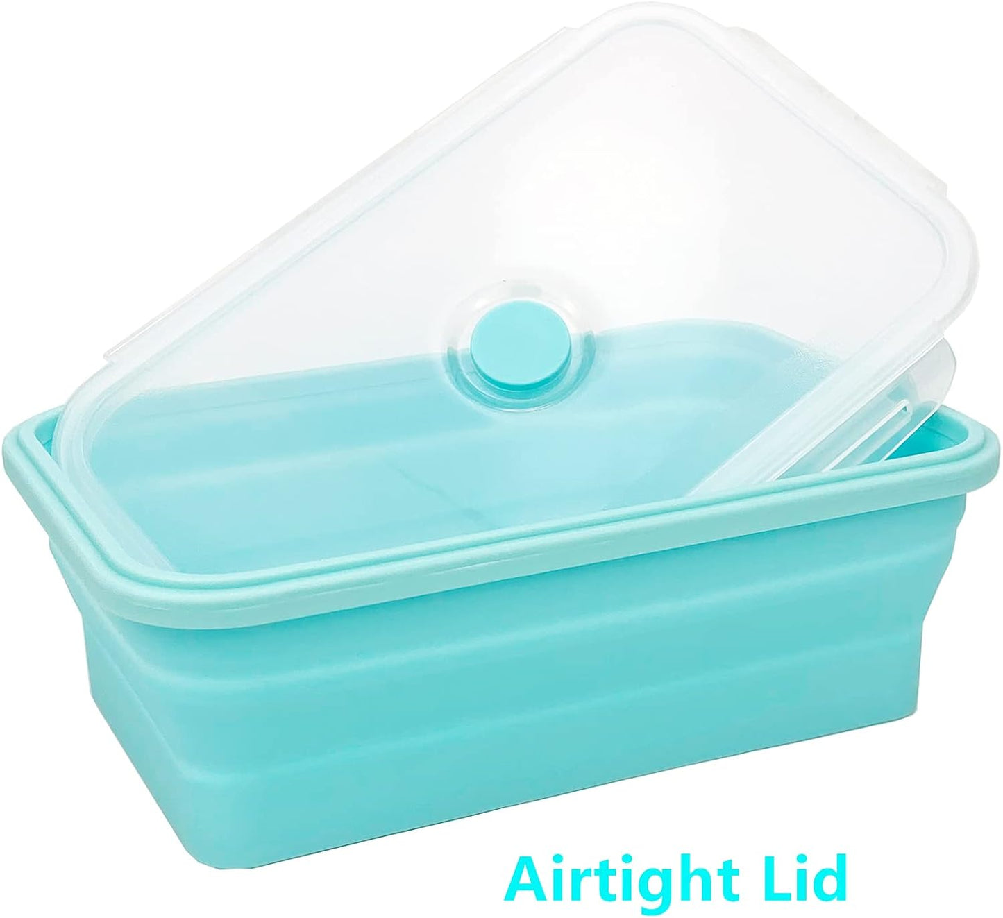 Recipientes silicón 40.6oz plegables camping cocina