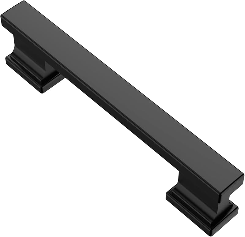15 Tiradores Gabinete Negro Mate 3.78" para Cocina