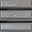 Letrero números acero inox 2pulg moderno para puerta