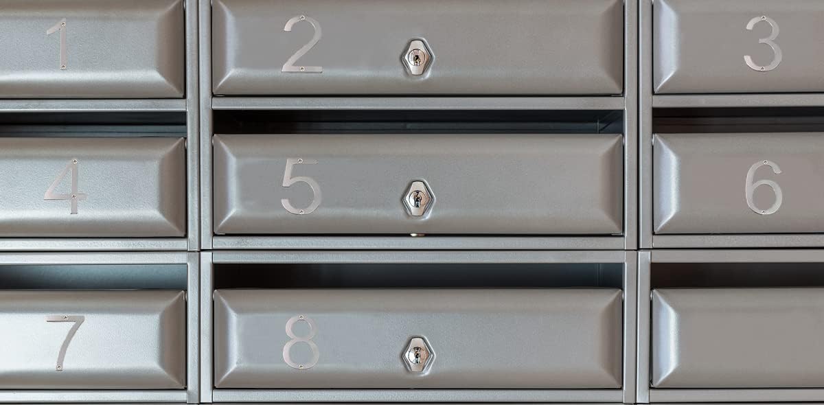 Letrero números acero inox 2pulg moderno para puerta