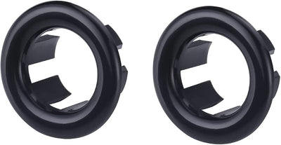 2 Pzas Anillos Desbordamiento Fregadero Negro Mate
