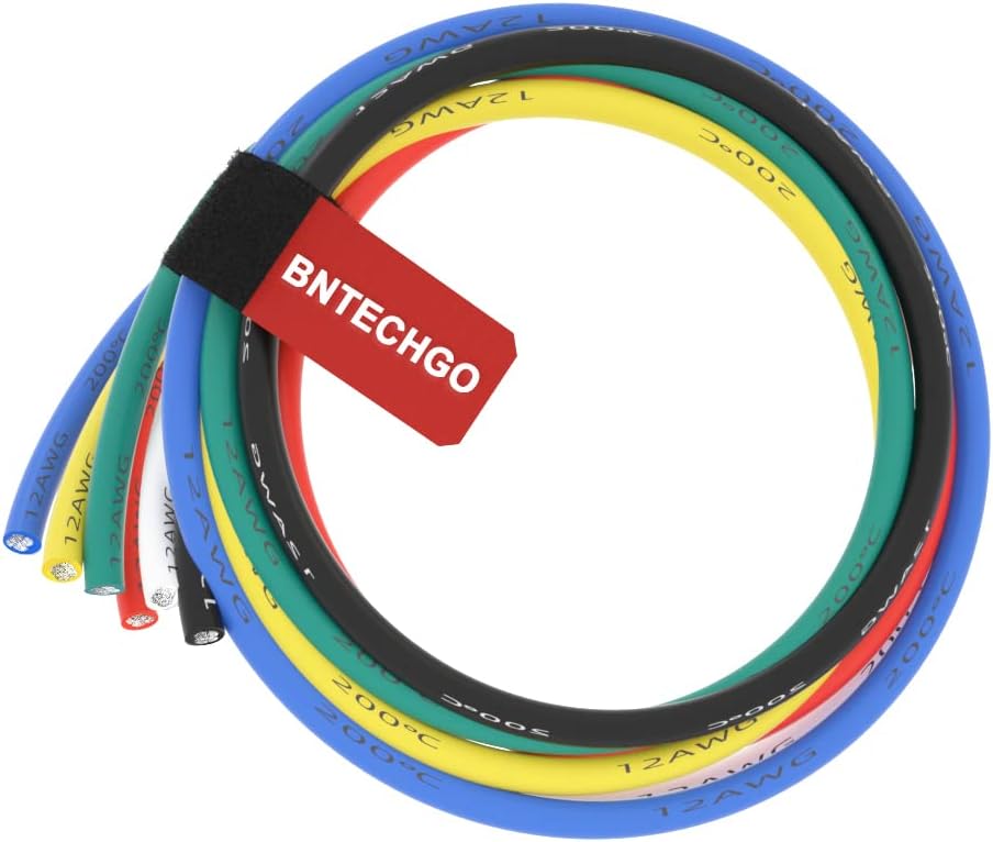 Kit cables silicona 12 colores 3ft cobre estañado