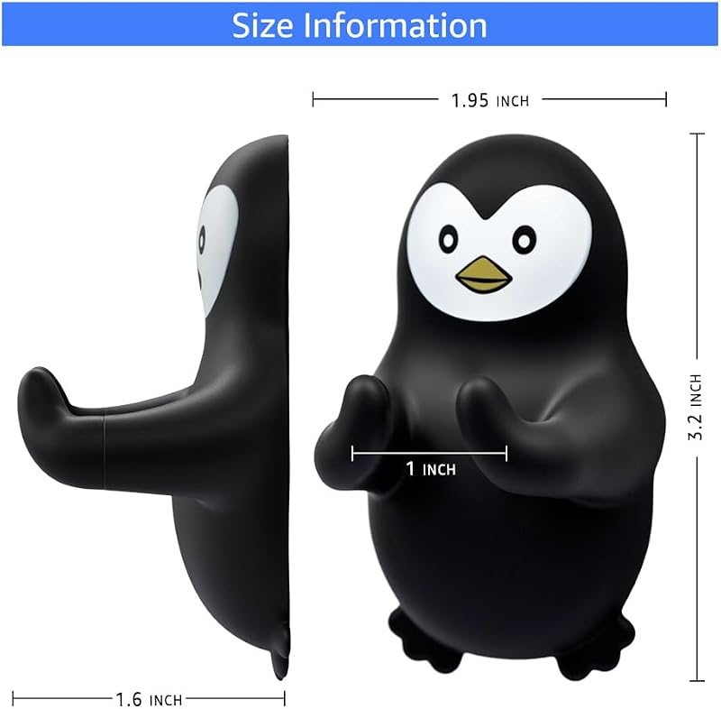 Soporte afeitadora con pingüino decoración baño regalo cumpleaños