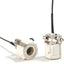 Candelabro E11 cerámica con base enchufe 8pulg 1000W