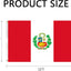 Banderas Perú para exteriores 3x5 color vivo resistente
