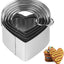 Set 5 Cortadores Corazón Acero Inox con Asa