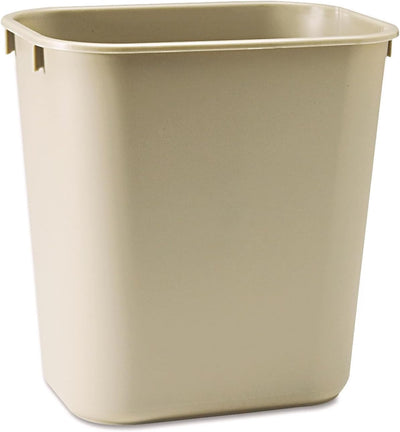 Papelera plástico 3.25gal beige para hogar oficina