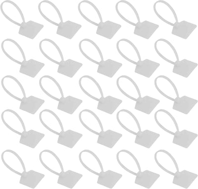 100 Bridas Blancas Correas Plástico para Cables