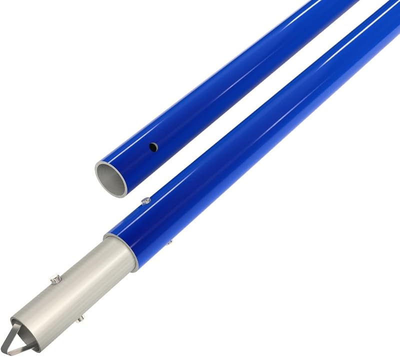 Manijas botón aluminio 8ft para adaptadores 1-3/4"