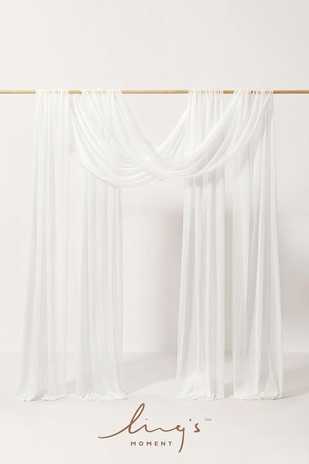 Cortinas arco decoración boda ceremonia recepción