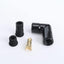 Set botas bujía cerámica negra 90grados comp 8mm