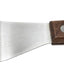 Espátula acero inox 5.5x2.5pulg marrón mediana