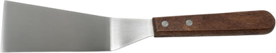 Espátula acero inox 5.5x2.5pulg marrón mediana
