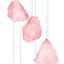 Piedras cuarzo rosa campanilla viento decorativa jardín