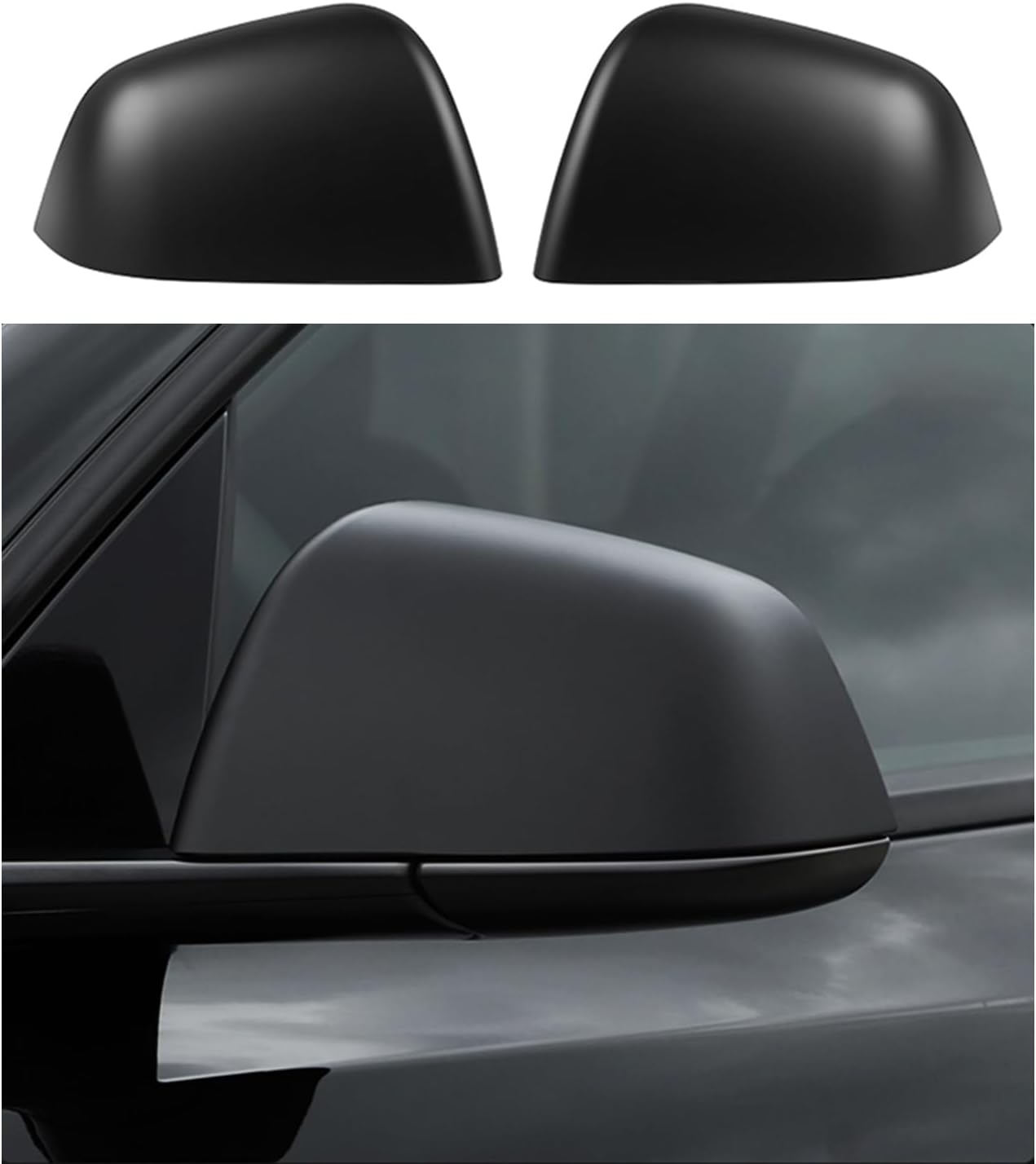 Cubiertas espejos laterales Tesla Model Y 2021-2024 2 Pzas
