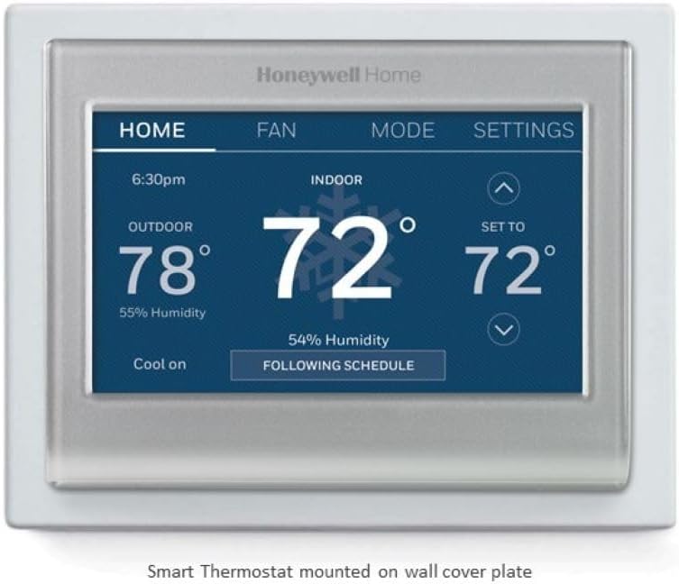Termostato inteligente Wi-Fi placa pared