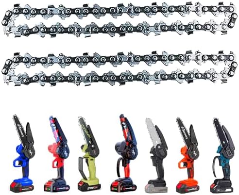 Placa y cadenas guía motosierra 6" 2 set