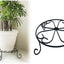 Soporte plantas 10pulg negro para macetas
