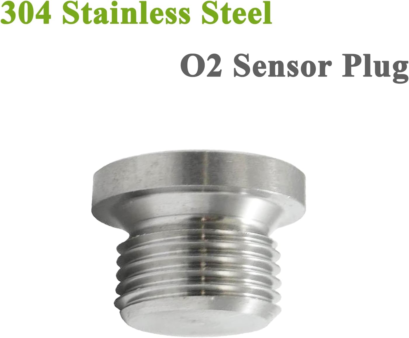 Tapón sensor O2 acero inox M18x1.5 para tubería 1.5-2pulg