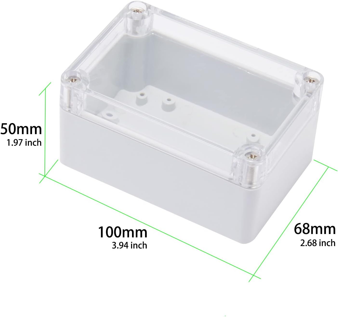 Caja conexión universal plástico ABS IP65 impermeable gris