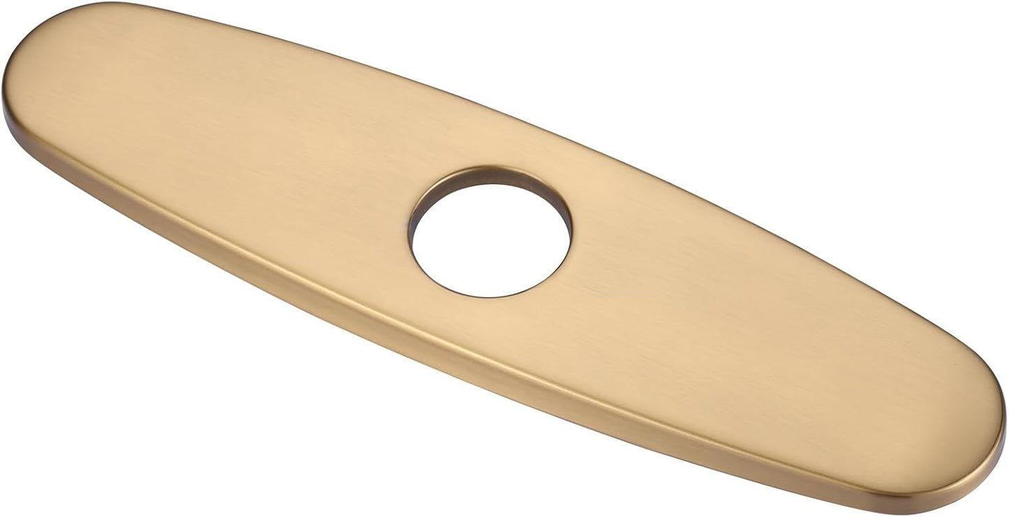 Cubierta orificio fregadero acero inox 10pulg color dorado