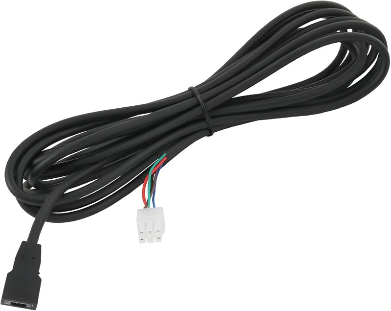 Arnés motor 12V DC 15ft para deslizadores empotrados negro